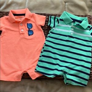 Set of two Carters one piece boys jumpers